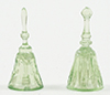 Dollhouse Miniature Dinner Bells, 2Pc, Green