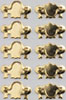 Dollhouse Miniature Brass Drawer Pulls, 10/Pk   