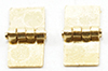 Dollhouse Miniature Square Hinges, 4 Pk