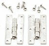 H Hinges With nails, 4Pk, Satin Nickel