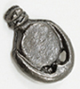 Dollhouse Miniature Door Knocker, Pewter, 1/Pk