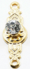 Dollhouse Miniature Crystal Provincial Knob