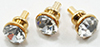 Dollhouse Miniature Crystal Door Knob, 6/Pc