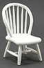 Dollhouse Miniature Windsor Side Chair, White