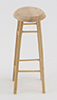 Bar Stool, 3 In, Unfinished
