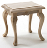 Dollhouse Miniature Side Table, Unfinished