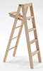 Dollhouse Miniature Step Ladder, 5 Inch