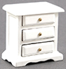 Dollhouse Miniature Night Stand, White
