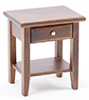 Dollhouse Miniature Night Stand, Walnut