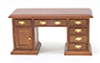 Dollhouse Miniature Desk, Walnut