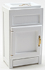 Dollhouse Miniature Ice Box, White