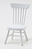 Dollhouse Miniature Chair, White