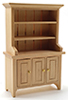 Dollhouse Miniature Hutch, No Accessories Included, Oak