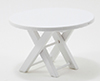 Dollhouse Miniature Outdoor Table, White 