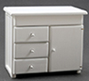 Dollhouse Miniature Dresser, White
