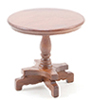 Dollhouse Miniature End Table, Walnut