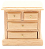Dollhouse Miniature Night Stand, Oak