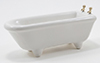 Dollhouse Miniature Tub, White