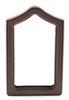 Dollhouse Miniature Framed Mirror, Walnut