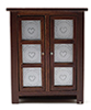 Dollhouse Miniature Pie Safe, Walnut