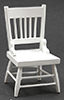 Dollhouse Miniature Chair, White