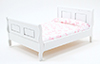 Sleigh Bed, White