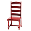 Ladder Back Side Chair, Mahogany