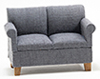 Loveseat, Dark Grey  