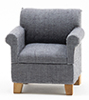 Armchair, Dark Grey  