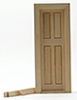 Dollhouse Miniature Narrow Inside Door with Trim