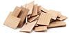 Dollhouse Miniature Shingles: Cedar Rectangle 140/Pk