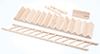 Dollhouse Miniature Straight Staircase with Rail, Left Or Right