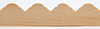 Dollhouse Miniature Scallop Trim, 24 Inch Long