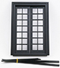 Double French Door, Black  