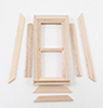 Dollhouse Miniature 1/2" Scale Traditional Non-Working Window