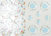 Dollhouse Miniature Paper Plates and Placemats
