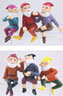 Dollhouse Miniature Small Gnome 2 3/4 Assorted 6Pc Set