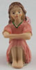 Dollhouse Miniature Fairy Sitting, Pink Dress