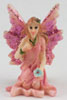 Dollhouse Miniature Small Fairy Sitting, Pink Dress