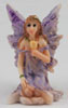 Dollhouse Miniature Small Fairy Sitting, Purple Dress