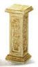Dollhouse Miniature French Pedestal Tan 3Pcs