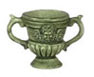 Dollhouse Miniature 2Pcs Urn, Green