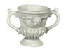 Dollhouse Miniature Urn, Gray Stone,2 Pc