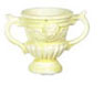 Dollhouse Miniature Ivory Urn 2Pcs
