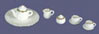 Dollhouse Miniature Tea Set,10 Pc