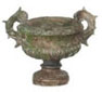 Dollhouse Miniature Urn, Aged Brown W/M