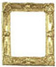 Dollhouse Miniature Gold Frame