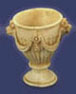 Dollhouse Miniature Urn Tan 6Pc