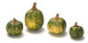 Dollhouse Miniature Green Pumpkin Set Of 4