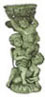 Dollhouse Miniature Angels Bird Bath/2Pcs/Green